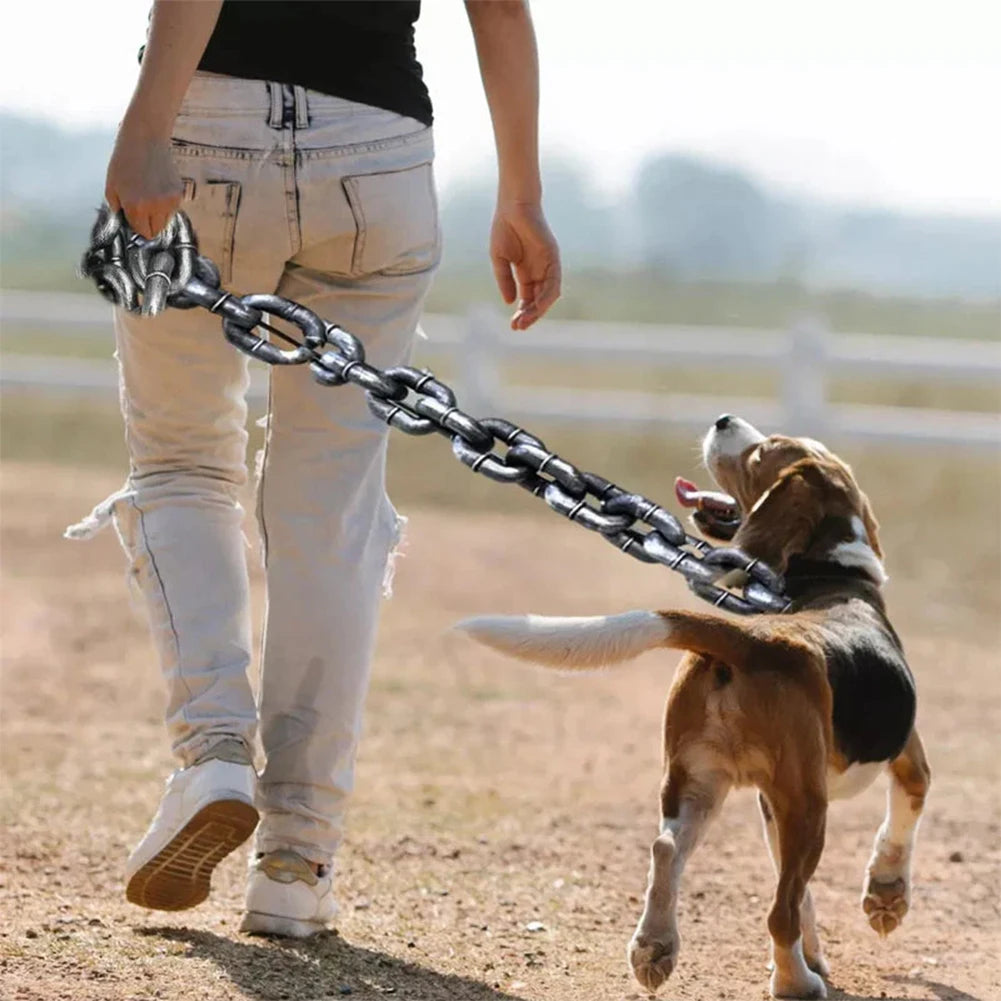 1.5M Funny Plastic Simulation Chain Dog Pet Leash Pet Tractions Rope