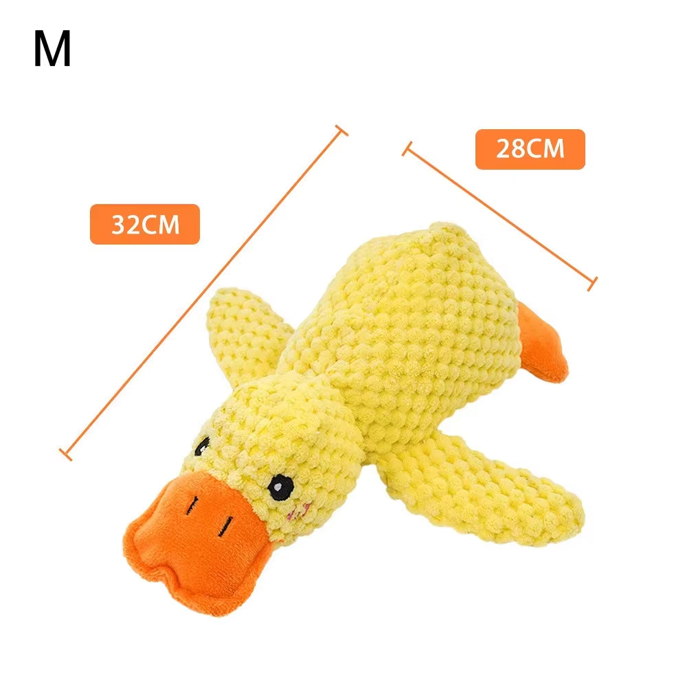 Duck Shape Dog Toy Quacking Pet Toys for Small Large Dog Cat Durable Puppy Molar Chew Toy Fun Interactive Plaything Dog Supplies